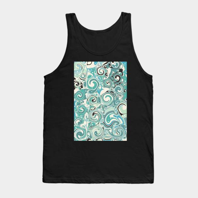 Sea Foam Tank Top by Debra Cox 